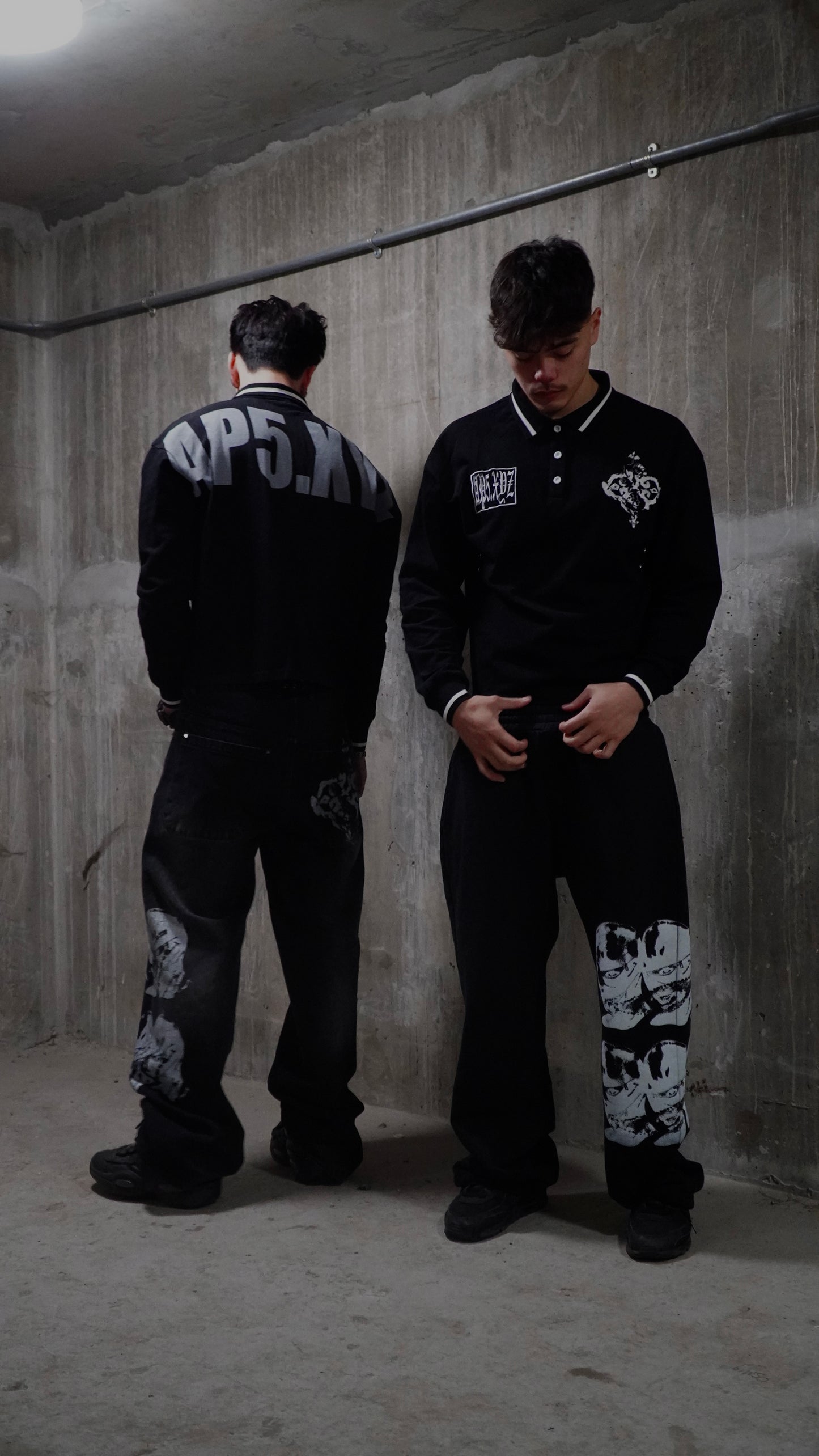 Black long-sleeve Polo
