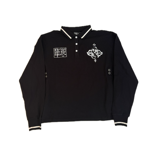 Black long-sleeve Polo
