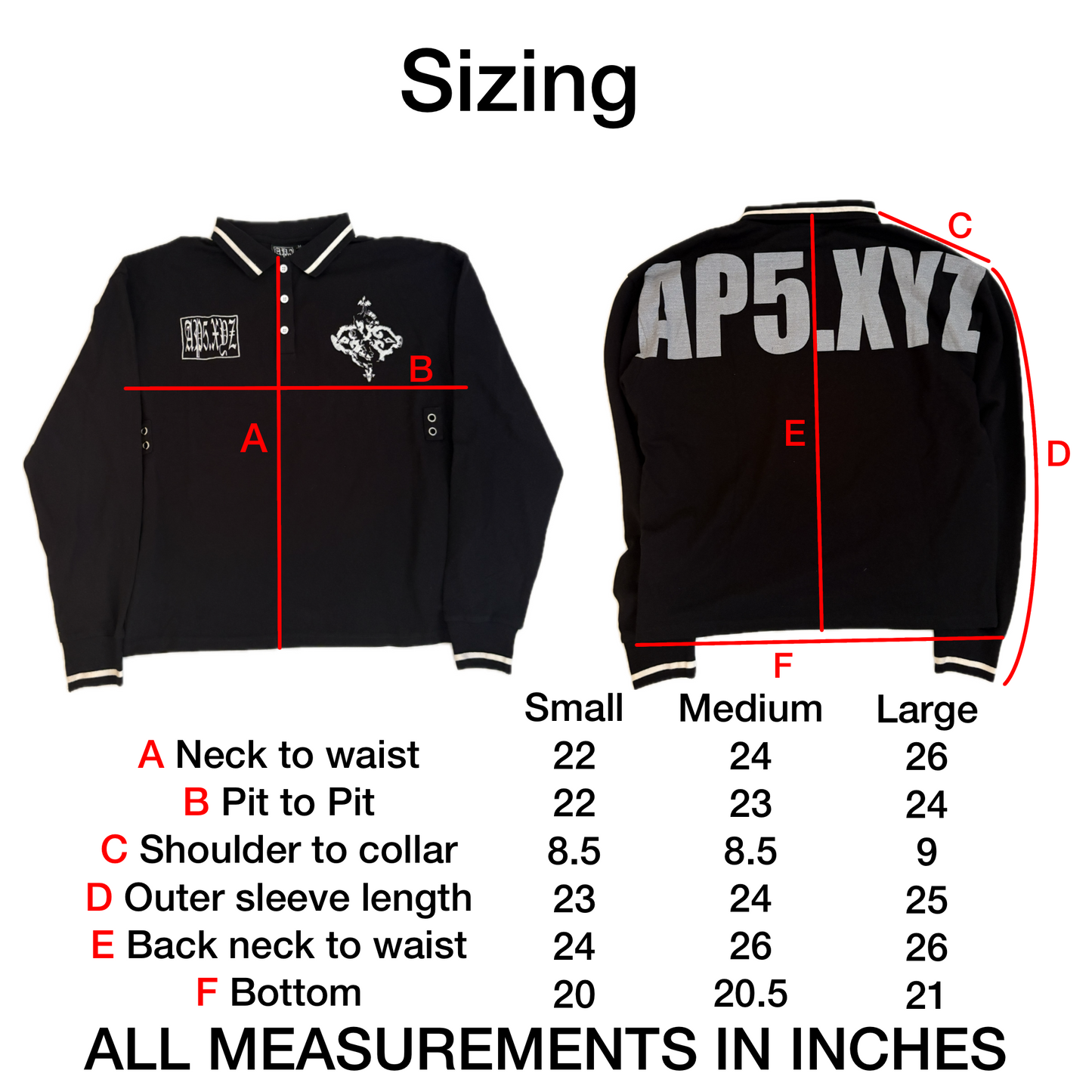 Black long-sleeve Polo